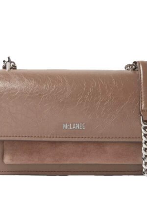 AURELIA Chain Strap Crossbody in Taupe