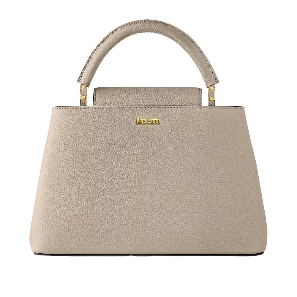 IRIS-L137 Elegant Taupe Leather bag