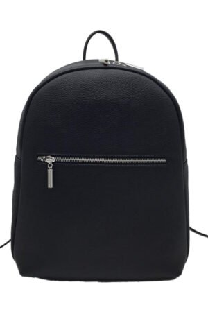 FAYONA Sleek Black Leather Backpack